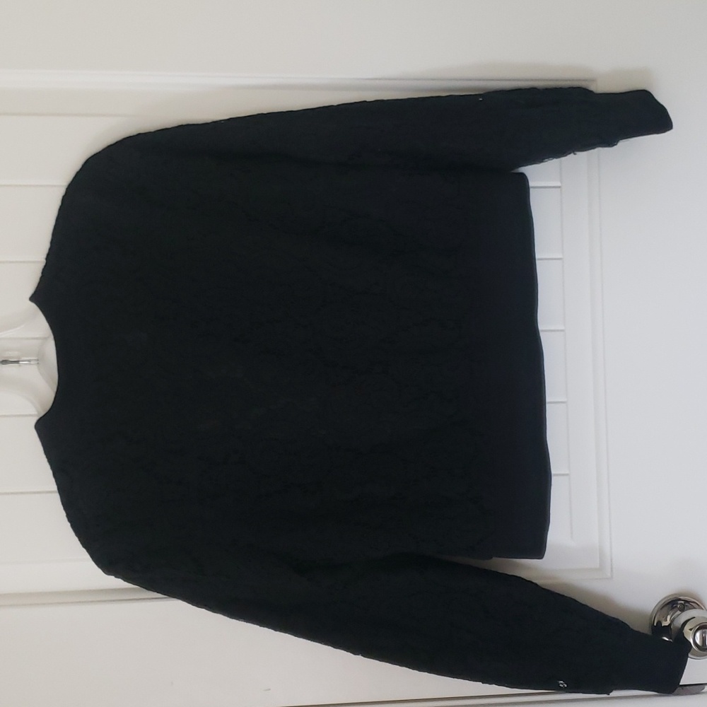 Cupcakes and Cashmere Carling Lace Bomber Jacket Size S - Picture 5 of 8